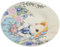 Homoyoyo Set Di Piatti Pasquali in Ceramica Con Coniglietto - 6 Piatti Rotondi Da Insalata e Dessert - Ideali Per Feste e Occasioni Speciali Design Colorato e Festoso