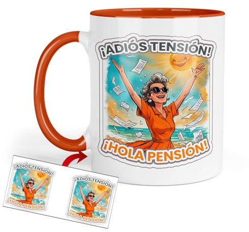 Kembilove Taza jubilacion | Regalos originales para jubilados | Jubilacion mujer | Jubilacion hombre | Regalos originales | Regalos jubilacion hombre (Modelo 4)