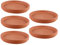 Abaodam 5 Piezas Estera de Maceta Platos de Olla de Barro Plato de Olla suculenta Bandeja para macetas Pallet Plant Pot Planta de Maceta Plato de Planta de cerámica Terracota Chocolate