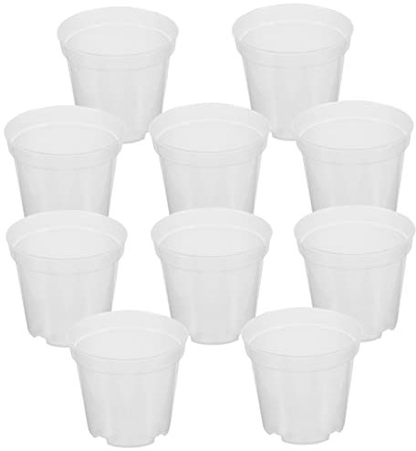 Toddmomy 30piezas Maceteros De Plástico Macetas Transparentes para Jardineras y Viveros