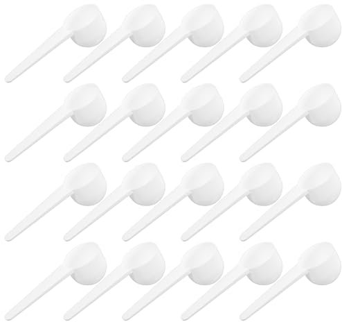Healifty 100 Pezzi Cucchiai Dosatori per Polvere Latte Proteine e Spezie Misurini Leggeri Cucina
