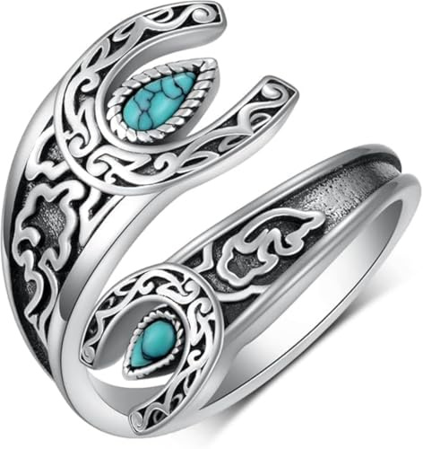 RZLEHORDF Sterling Silver Adjustable Sunflower Spoon Ring Classic Style Women Boho Valentine's Day, Ajustable, Copper, No Gemstone