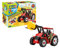 Revell 00815 Junior Kit-Traktor mit Frontlader und Spielfigur 4 der Bausatz mit dem Schraubsystem für Kinder ab 4 Jahre, Bauen-Schrauben-Spielen, mit tollen Funktionen, rot, Länge ca. 28 cm