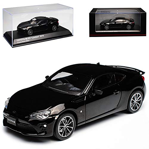 Kyosho T*o*y*o*t*a GT86 86 Kristall Schwarz Metallic Ab 2012 Ab Facelift 2016 1/43 Modell Auto mit individiuellem Wunschkennzeichen