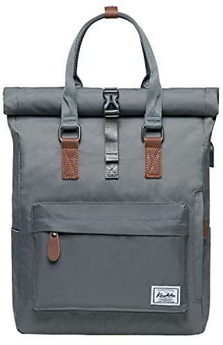 KAUKKO Kf Sac à Dos Homme, Gris [k1047], 12 inches, Sac à Dos décontracté