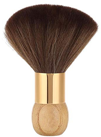 Pinceau De Barbe Pinceau pour Barbe Pinceau Barber Pinceau pour Le Cou, Pinceau de barbier Professionnel Barber Badger avec Manche en Bois(Bois bohu)