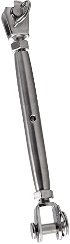 FASTON® Edelstahl Wantenspanner M5 Seilspanner Gabel - Gabel geschlossen A4 V4A (1 Stück) geschweißt Spannschraube Spannschlos