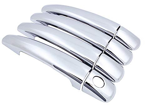 BNHHB Couvercle de poignée de porte de voiture pour Citroen C3 Picasso 2009~2017, garniture de couvercle de protection extérieure chromée, accessoire de décoration de style
