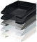 HAN 1027-X Briefablage KLASSIK, DIN A4/C4, stapelbar, stabil, modern (sortiert | schwarz bis weiß, 10er Pack)