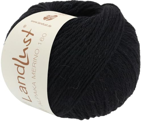 LANA GROSSA Landlust Alpaka Merino 160 | Klassisch verzwirntes Garn aus Merino & Alpaka | Handstrickgarn aus 50% Schurwolle & 50% Alpaka (Baby) | 50g Wolle zum Stricken & Häkeln | 160m Garn FB 410