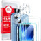 SMARTDEVIL [3+3 Verre Trempé Compatible avec iPhone 13 6.1 Pouce,avec le cadre d'installation，3 films en verre pour protection de l'appareil photo,Anti-Rayure,sans Bulles d'Air,9H Dureté