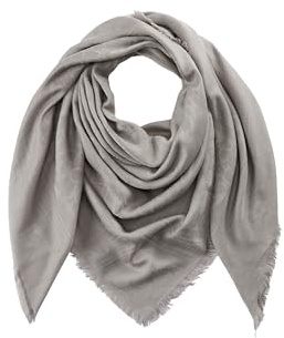 CODELLO Damen Edles Logo-Tuch aus Baumwolle und Modal GREY MEDIUM Onesize