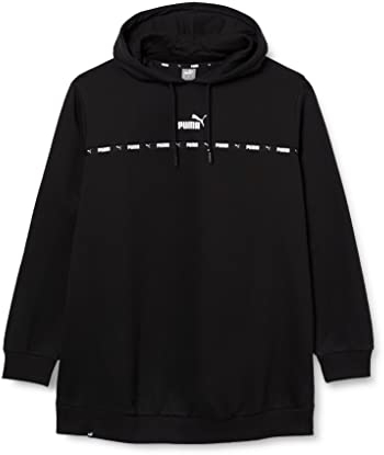 PUMA Power Tape FL Plus Sweat à Capuche allongé Sudation Femme, Noir, 1X