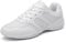 FLIOZY Cheerleading Schuhe Damen Dance Sneaker Mädchen Cheerleading Uniform Schuhe Gymnastik Yoga Jazz Laufschuhe Weiß 39