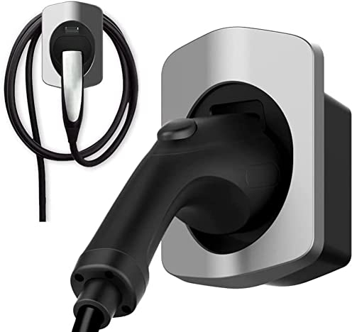 LOTHID EV Ladegerät Typ 2 Wandhalterung Dock für EVSE IEC 62196-2 Stecker Elektrofahrzeug Ladegerät Ladekabel Wallbox ，passend für die meisten EU-Standards EVs (Silber)
