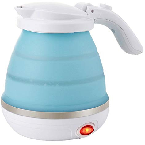 FLOWFX Bollitore Domestico, Bollitore a bollitura Rapida, Pieghevole da Viaggio - Protezione Contro l'ebollizione a Secco Bollitore per Acqua Pieghevole Portatile in Silicone Alimentare per Uso