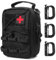 MUCHER Molle Erste Hilfe Tasche IFAK Militär Kompakt Gürteltasche EMT EDC Utility Multifunktional Bauchtasche First Aid Gürtel Bag mit 3 Haken für Outdoor Wandern Jagdcamping Training (Schwarz)