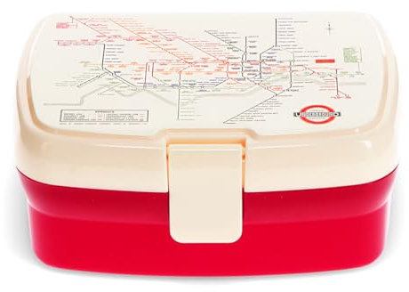 Rex London Lunch Box with Tray - Tfl Heritage Tube Map