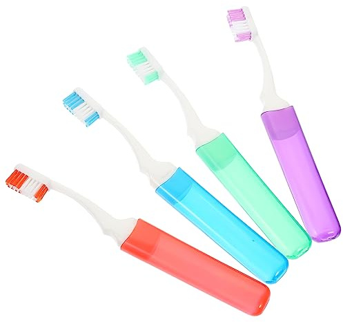 FRCOLOR 8stücke Reise-zahnbürsten Weichen Borsten Teiliges Tragbar Und Leicht Für Camping Und Unterwegs Ergonomisches Design Für Einfaches Zähneputzen