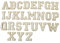 testlili Iron on Chenille Letters Patches: 26PCS White Letter Embroidered Patches Varsity Letter Patches on Backpacks Hats Repair Preppy Patch