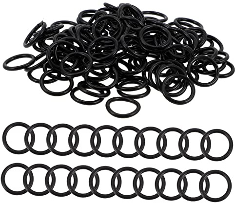 BESTonZON 100 Stück Gitarren O-ringe Gummi Dichtungen 12mm Gitarrenzubehör O-ring Gummischeiben Für Pickup Knopf Instrumentenzubehör