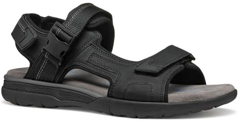 Geox Homme U SPHERICA EC5 B Sandale de Sport, Black, 40 EU