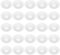 sourcing map 25 Pcs Silicone Rubber Gaskets Washer, High Pressure Leak-proof Beer Bottle Gasket Seals Top Washers for Swing Flip Beer Soda Bottle, White