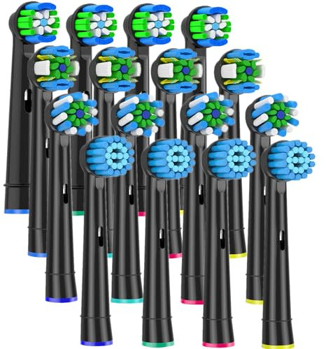 Ersatzbürstenköpfe für Oral B - 16 Pack elektrische Zahnbürstenköpfe für Oral B Triumph/SmartSeries/Vitality/Pro-Health Power/Professional Care/Advance Power/Sensitive/Dual Clean Series und mehr...