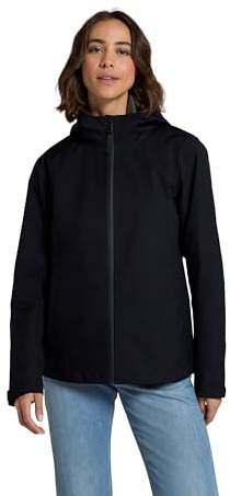 Animal Elements Womens Waterproof Jacket - Breathable & Lightweight Coat with Adjustable Hood & Zipped Pockets - Spring Summer, Outdoors & Walking Jet Black 10
