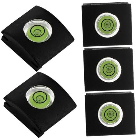 Lurrose Cámara De 5 Piezas Cubiertas De Zapatillas De Plástico Nivel De Espíritu De Plástico para Protección De Estabilidad Cámara De La Linterna para Disparos Precisos