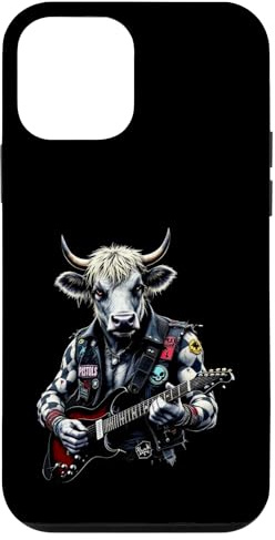 Punk Rock Bull spielt E-Rock-Gitarre Hülle für iPhone 12 mini