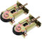 HOLIDYOYO 2pièces Porte Coulissante Stamped Avec à Billes Pour Et Placards Remplacement Compatible Avec Miroir Et Métalliques