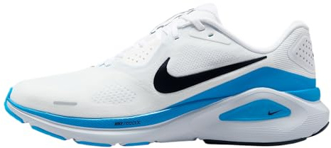 Nike Men's Structure 26 Sneaker, White/Black/Blue Hero/Pure Platinum, 11.5 UK