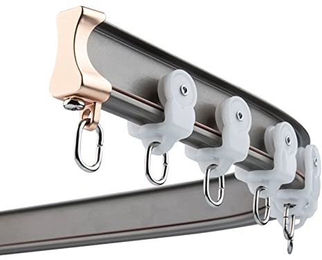 Biegbare Aluminiumschiene, Schiebeschienen for abgehängte Decken, Schienen und Beschläge, Deckenmontage/Wandmontage, 6 m(Ceiling Mount,2M/6.5Ft)