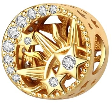 YIXUAN Kompatibel mit Pandora Armbändern 925er Silber passt für Halsketten Anhänger Perlen und Charm-Schmuck als Geschenk für und Freunde
