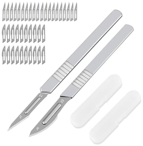 JDCMEI 2 pezzi coltello da panettiere, coltello da pane, coltello da taglio per impasto, utensile da taglio per pane con 40 lame da barba per fai da te pane impasto cottura