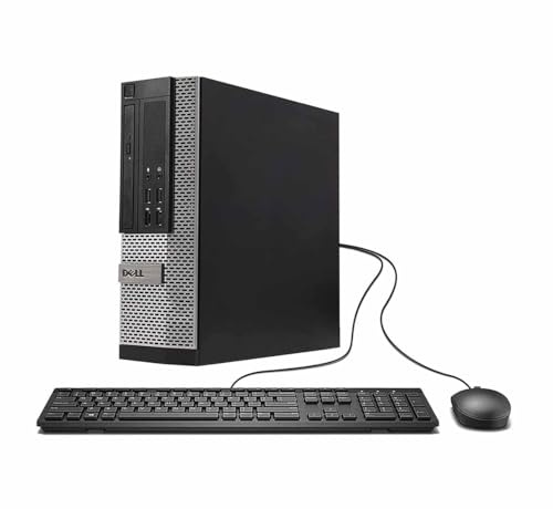 Dell Optiplex 790 SFF Desktop PC, Intel Core i3-2120, 8GB RAM, 500GB HDD, WiFi, Bluetooth, US QWERTY Tastatur, Windows 11 Pro (Generalüberholt)