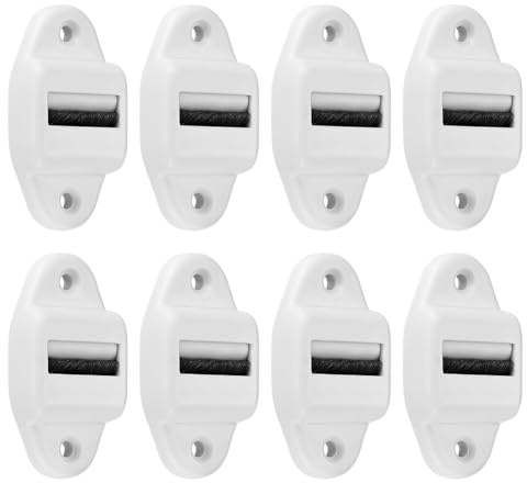 Histeaa Pack of 8 Belt Guide Roller Shutter Belt Guide with Roller and Brush Roller Blind Belt Guide(Roll Up to 23mm Belt Width)