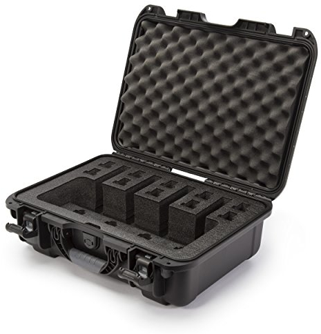NANUK 925 Gewehrkoffer, wasserdicht, Militär-genehmigt, mit Schaumstoffeinlage für 4UP, Schwarz