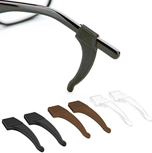 Anchor Glasses Straps Anti-Slip Glasses Ear Grip - 3 Pack - Stretch Fit for Sunglasses and Glasses Retainer Glasses Chain (Tricolour)