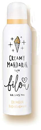 bilou Creamy Mandarin Duschschaum - Duft bilou Creamy Mandarin duftet nach erfrischend fruchtiger Mandarine, gemischt mit süßer Vanille Eiscreme – yummy yummy!