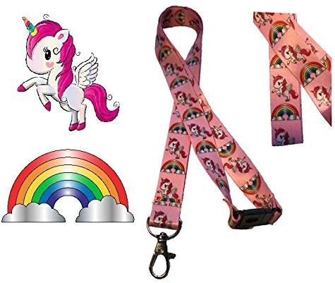 Magisches Einhorn-Umhängeband mit Sicherheitsverschluss.