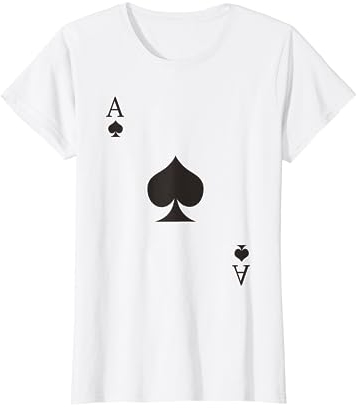 Pik Ass Kostüm Spielkarte Kartenspiel Poker Skat Karneval T-Shirt