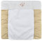 Baby Delux Wickelauflage 70x75 cm weiche Wickelunterlage Wickeltischauflage mit Frotteeauflage wasserdicht waschbar (Zirkus Beige)