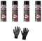 Iloda 4xOriginal Liqui Moly 500ml Wachs-Unterbodenschutz anthrazit/schwarz 6100 Schutzhandschuhe