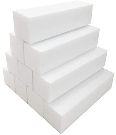 10pcs White Nail Buffer Block 4 Way Professional Nail Files and Buffer Nail Sanding Tools for Gel Natural Acrylic Nails