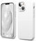 elago Silicona Líquida Funda Compatible con iPhone 13 Mini Case (5.4), Silicona Premium, Protección Completa - Prueba de Golpes, Anti-Arañazos Revestimiento de Microfibra Suave (Blanco)