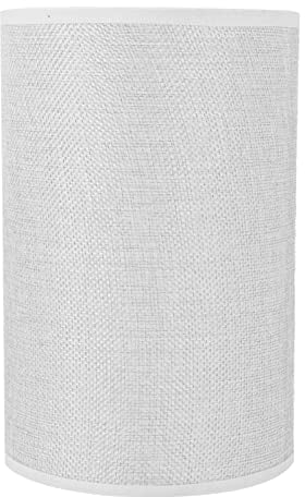 SOLUSTRE Stoff Lampenschirm Silber Leinen Tischlampe Lampenschirm E27 Tischlampenschirm Stoff Schutzhülle für Pendelleuchte Wandleuchte Stehlampe Deckenleuchte Lampenschirm Dekoration