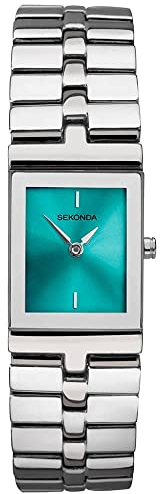 Sekonda Damenuhr Türkis 40318, silber, Modern