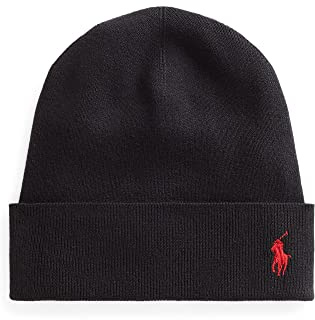 POLO RALPH LAUREN Leichte Baumwollmütze, Schwarz (pc0598-001)/R, Einheitsgröße